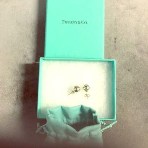 Tiffany&co silver hardwear ball earrings